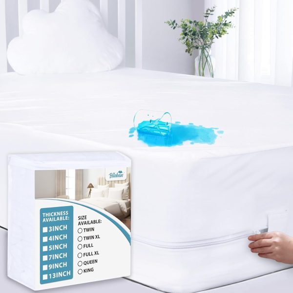 Box Spring Encasement, 7  9 , Waterproof, Zippered Mattress Protector Cover Online now