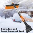 Car Cleaning Brush Ice Scraper Detachable Snow Shovel Brush Dust Remove Brush Auto Windshield Extendable Snow Brush Foam Handle For Sale