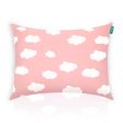 Toddler Pillow - 14  x 19 , Multi-Use, Soft & Skin-Friendly, Pink Cloud Supply