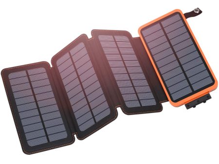 Hiluckey Solar Charger 25000mAh, Outdoor USB C Portable Power Bank with 4 Solar Panels, 3A Fast Charge External Battery Pack with 3 USB Outputs Compatible with Smartphones, Tablets, etc. Online Hot Sale