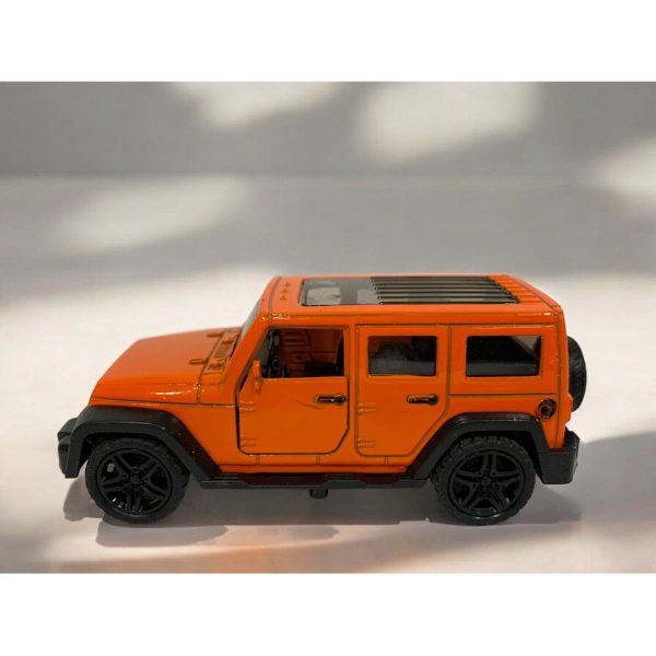 Die Cast Jeep Wrangler Orange 12cm For Discount