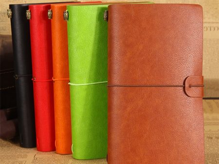 Vintage travelers notebook leather journal book A6 Online