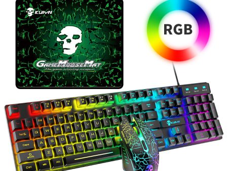 Kuiying T6RGB Luminous Keyboard And Mouse Set Discount