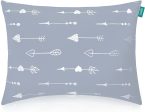 Toddler Pillow - 14  x 19 , Multi-Use, Soft & Skin-Friendly, Grey Arrow For Discount