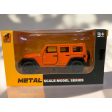 Die Cast Jeep Wrangler Orange 12cm For Discount