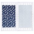 Crib Sheet - 2 Pack, Ultra Soft Microfiber, Navy Cloud & Grey Arrow (for Standard Crib  Toddler Bed) Discount