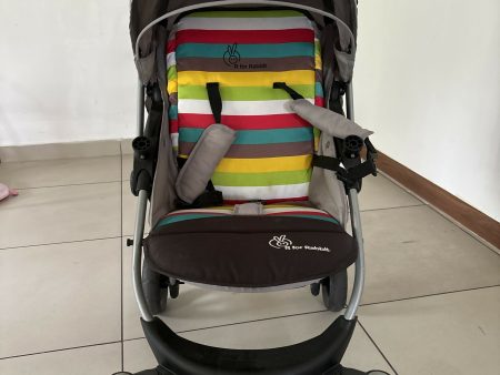 R FOR RABBIT chocolate stroller(360deg rotating wheels) with reversible handle, multiple recline and food table Online Sale