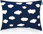 Toddler Pillow - 14  x 19 , Multi-Use, Soft & Skin-Friendly, Navy Cloud Discount