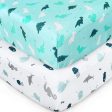 Crib Sheet - 2 Pack, Ultra Soft Microfiber, Dinosaurs and Ocean (for Standard Crib  Toddler Bed) Supply