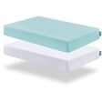 Crib Sheet - 2 Pack, Ultra Soft Microfiber, Aqua & White (for Standard Crib  Toddler Bed) Online