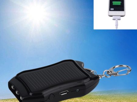 Solar Mobile Phone Power Bank  Flashlight Keychain Power Online now