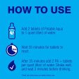 Potable Aqua Water Purification Tablets with PA Plus, Portable and Effective Solution for Camping, Hiking, Emergencies, Natural Disasters and International Travel, Two 50ct Bottles For Cheap