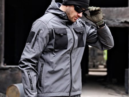 Tactical Soft Shell Jacket Tactical Windbreaker Waterproof Outdoor Online Sale