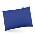 Toddler Pillow Quilted with Pillowcase - 13  x 18 , 100% Cotton, Ultra Soft & Breathable, Navy Online